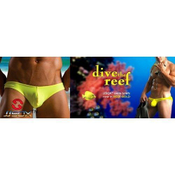 Мужские трусы слипы JJsox super sexy brief Yellow.