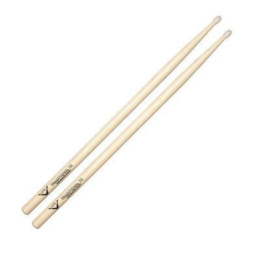 Vater VHT7AN Барабанные палочки, орех S (13.7*394), нейлоновый наконечник  S.Acorn. Traditional 7A Tip.