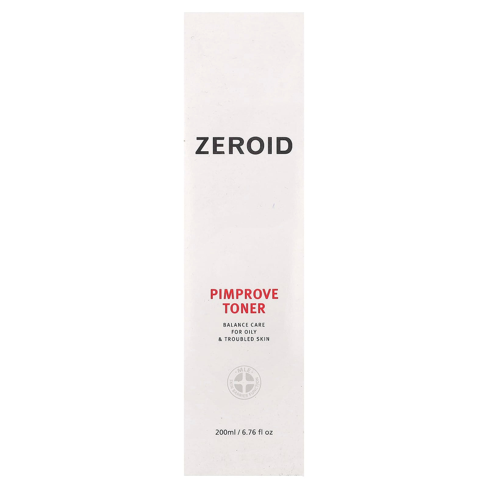 Zeroid, Pimprove, тонер, для жирной и проблемной кожи, 200 мл (6,76 жидк. унции)