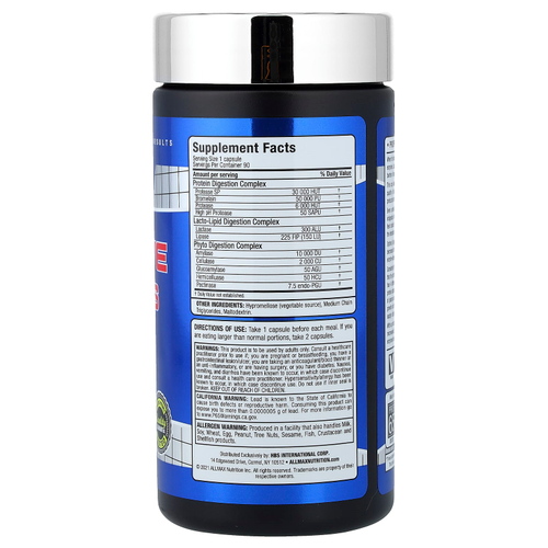 ALLMAX, Essentials, пищеварительные ферменты, 90 капсул