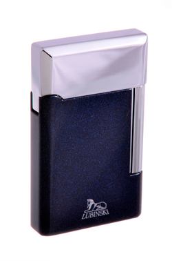 Зажигалка трубочная Lubinski Сполето, кремневая, синий металлик