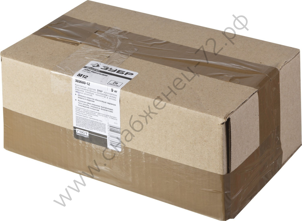 ЗУБР DIN 1587 M12, колпачковая гайка, цинк, 5 кг (303680-12)