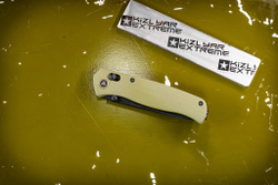Складной нож SRM 255l-GP BlackWash сталь 10Cr15CoMoV рукоять OD green G10