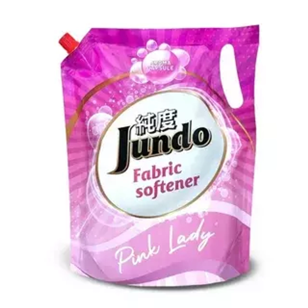JUNDO Кондиционер для стирки белья 2л ДОЙПАК «Pink Lady» Aroma Capsule Концентрированный (100 стир)*6