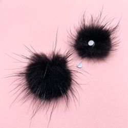 Zoo Пушок на магните черный для дизайна ногтей