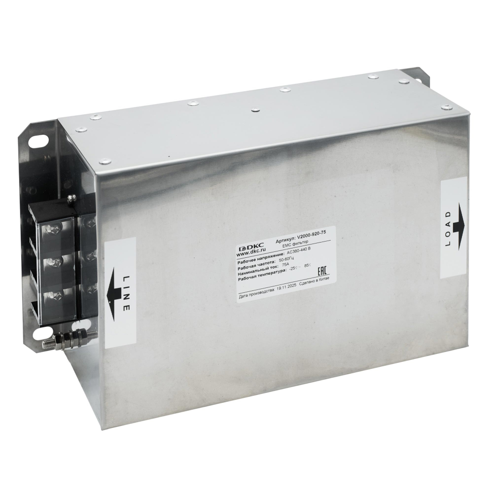 3-х фазный ЭМС фильтр для преобразователей частоты серии V2000