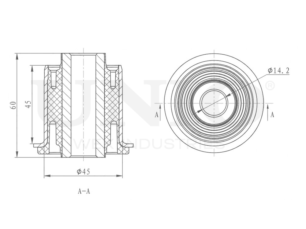 Сайлентблок задней цапфы UNIO RMP-20407
