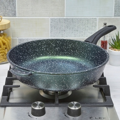 Сковорода 28см Сияние Green с несъемной ручкой, с2851Gr