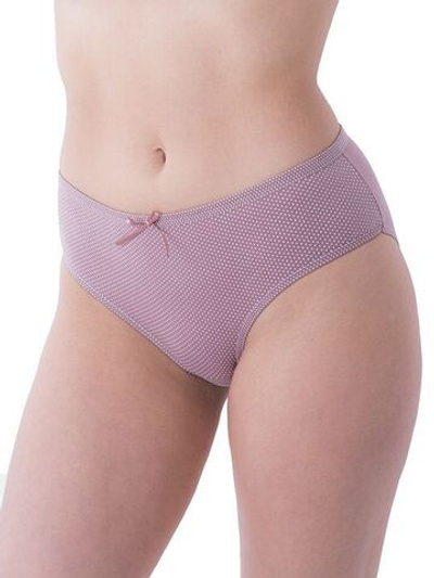 Трусики-слипы с принтом в горошек (Размер: L) (Цвет: грязно-розовый)