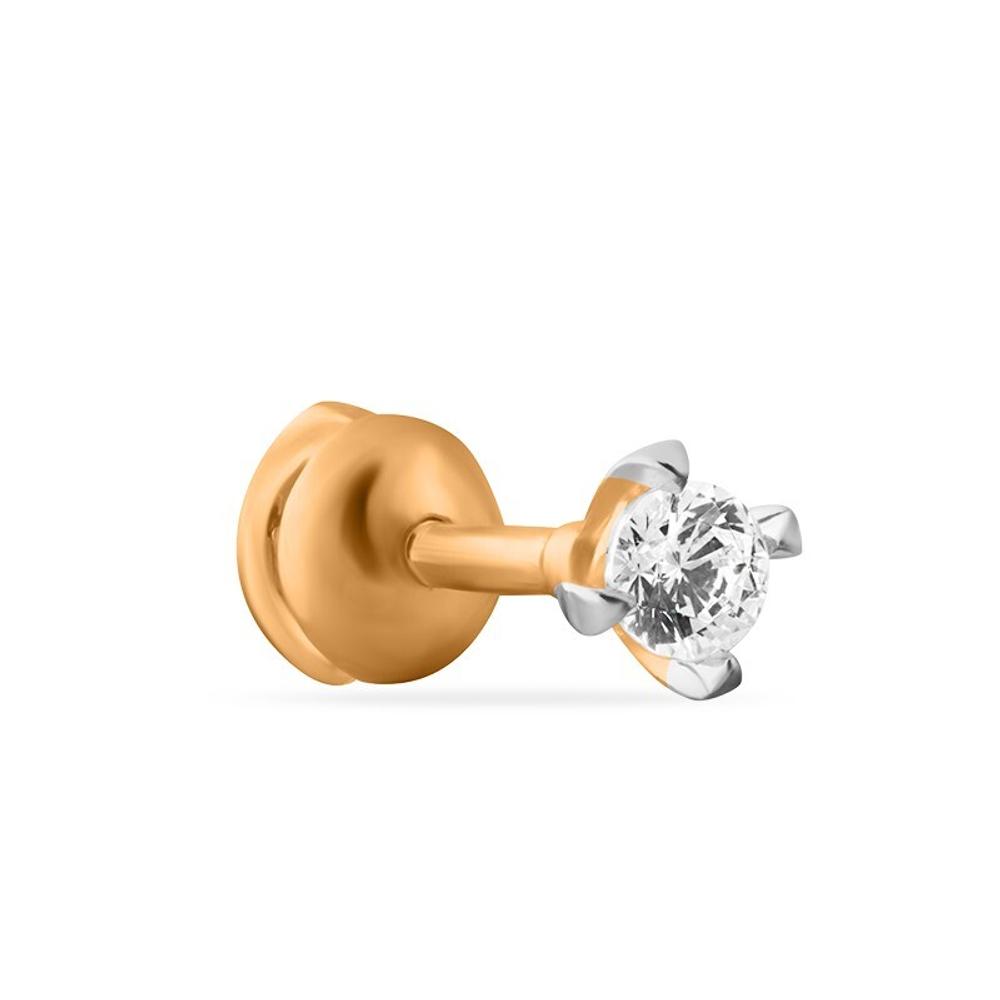 Серьга из золота 585 пробы