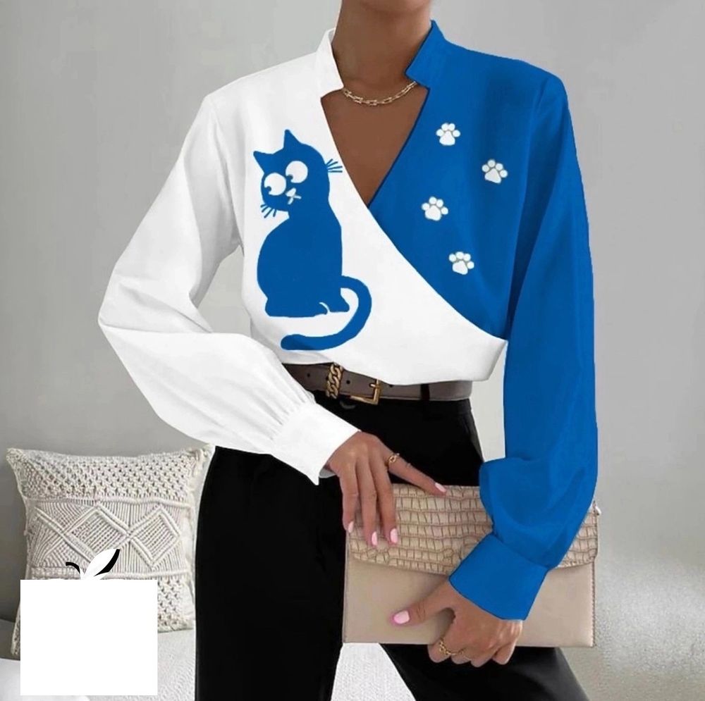 Женская Рубашка 5005 &quot;Кошка+Лапки&quot; №2
