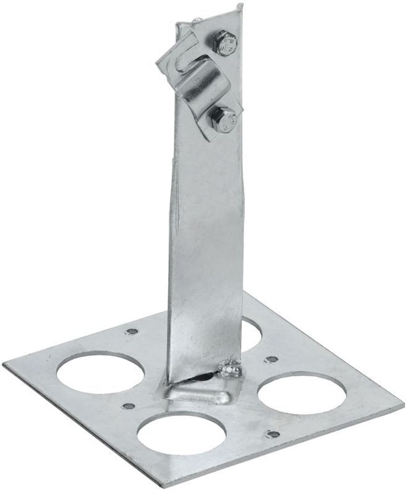 Держатель проводника круглого 6-10мм винт. плоск. кровля H=150мм оцинк. сталь IEK ZDP85-11-6-16-150