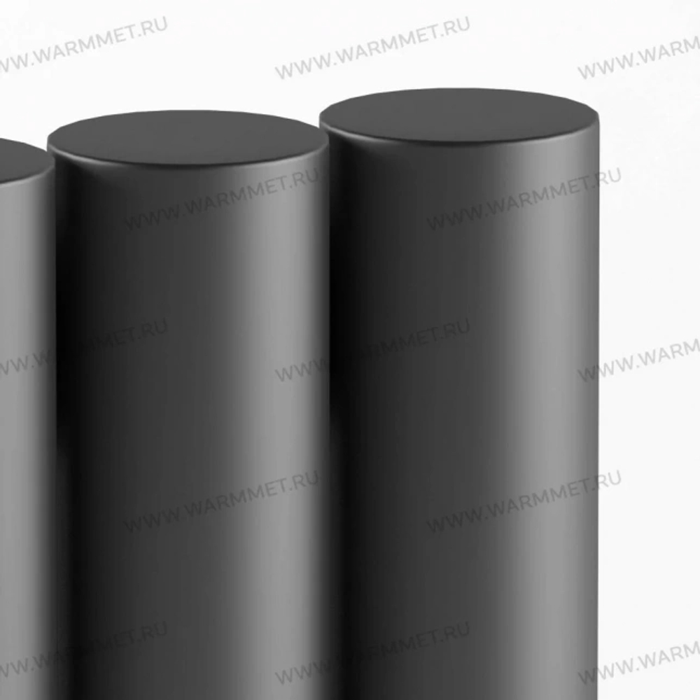 Радиатор WARMMET водяной настенный вертикальный Power 76V (W) ГРАФИТ RAL7024