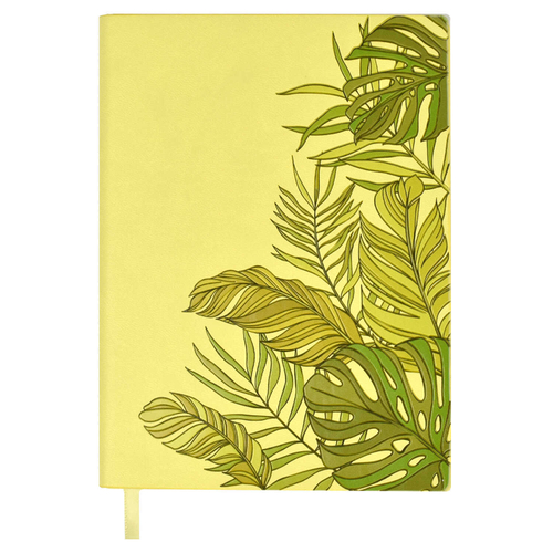 Ежедневник А6+ 120л интегр кожзам/тиснение"Виннер" желтый тонир/блок цвет/срез ФЕНИКС+ 50272