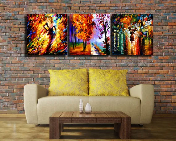 Модульная картина "Осеннее трио"