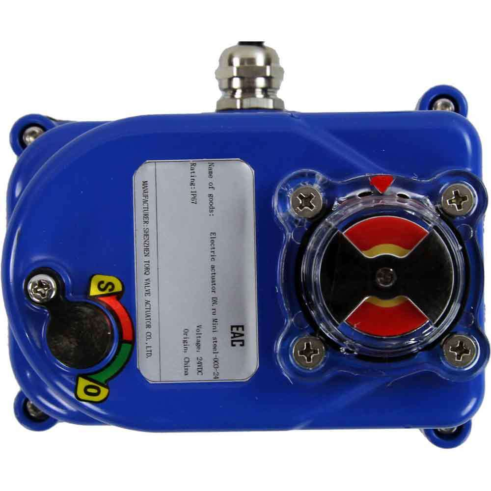 Quarter-turn electric actuator Elephant 003 blue 24 V