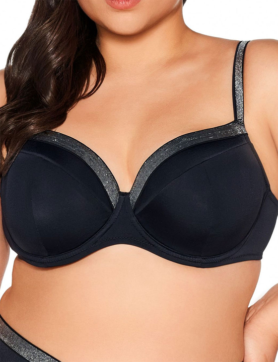 Верх купальника с серебром Ava SK224 U black