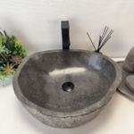 Раковина из речного камня RS-63386 (51*44*15) 0123