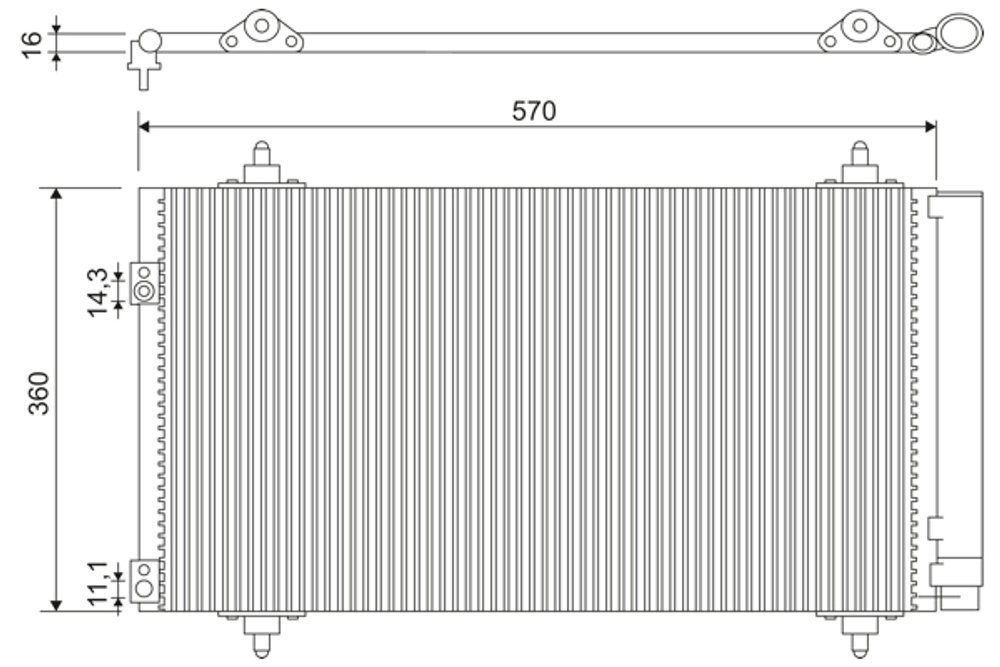 VALEO - 818171-VAL - Condenser, air conditioning