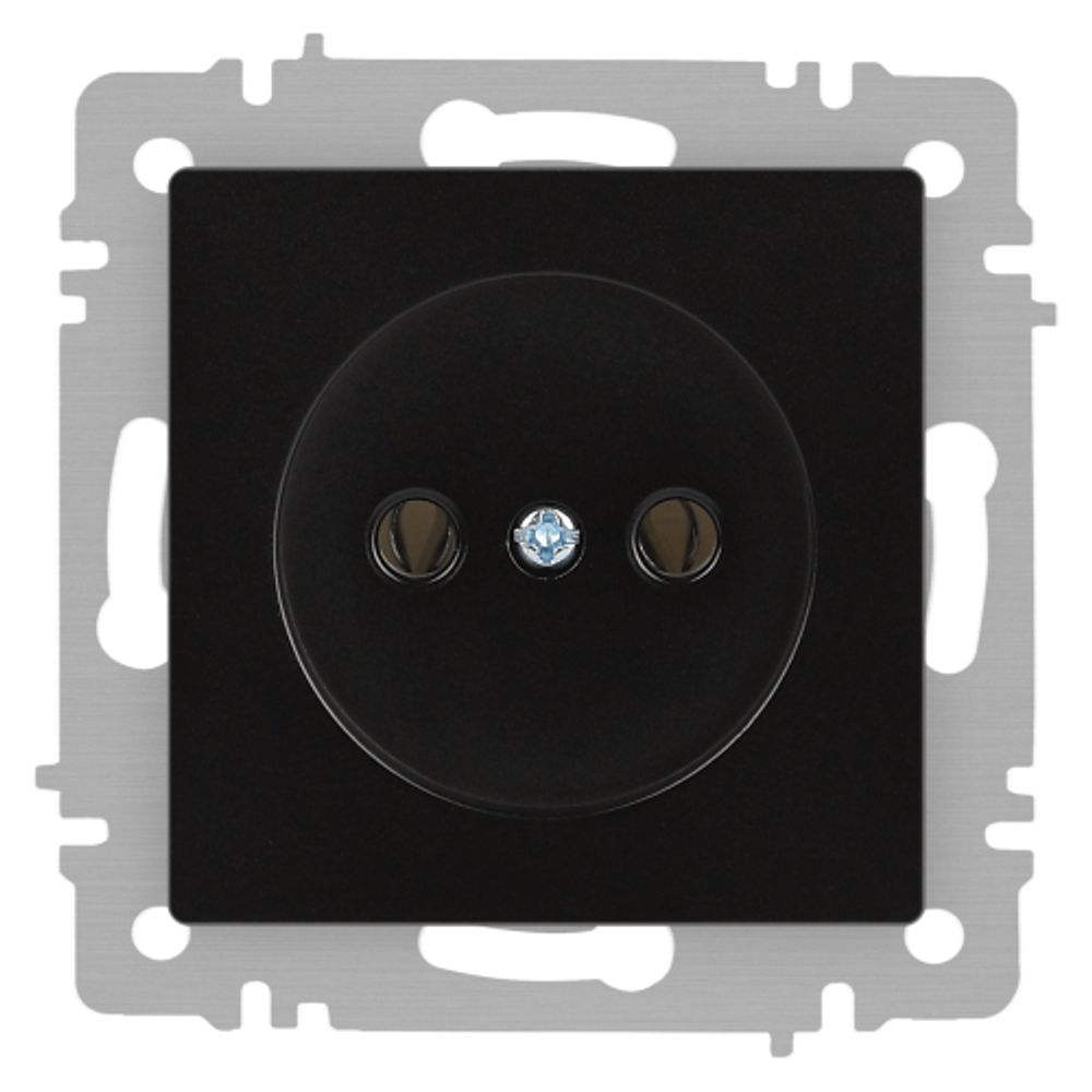Розетка Intro Accent 6-201-05 2P 16А-250В IP20 СУ AL/CU антрацит | Intro