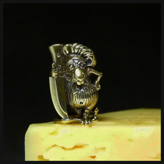 Бусина "Кулинарио" для темляков или браслетов , латунь