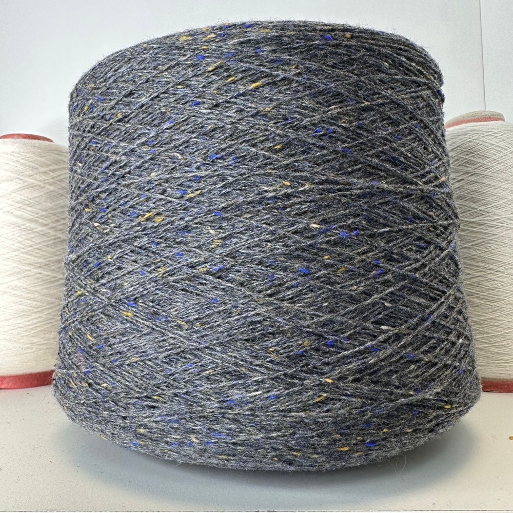ISLEY - New Mill; 70% меринос, 30% п/а; 750м/100гр; col. 125983, цвет: темно-серый с цветными вкраплениями