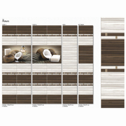 Панель ПВХ фотопечать Кокос узор 2 2700х250мм