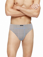 Комплект из 2 мужских трусов-слипов (Размер: M) (Цвет: серый с синим)