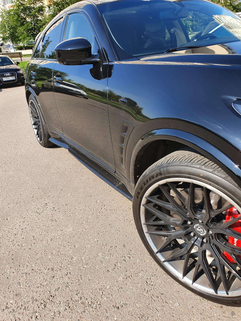 Сплиттеры боковые Infiniti QX70 FX37 FX50 FX30d