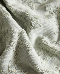 Zara Home - Жаккардовое банное полотенце с цветочным рисунком, синий, 30х50 см