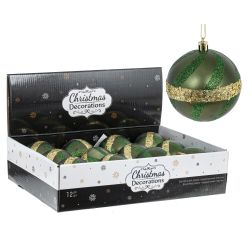 GAEM Набор из 12шт Украшение новогоднее "Шар", D 8 см, L35 W27 H8,5 см