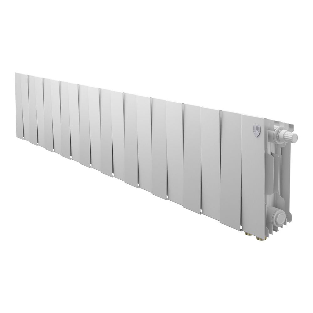 Радиатор биметаллический Royal Thermo PianoForte 200 Bianco Traffico 20 секций VDR (нижнее правое подключение)