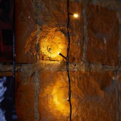 ULD-S2000-200-DGA COPPER IP20 Гирлянда светодиодная. 20м. 200 светодиодов. Медный свет. Провод зеленый. ТМ Uniel