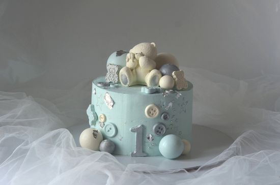 Торт с шоколадным мишкой №1039