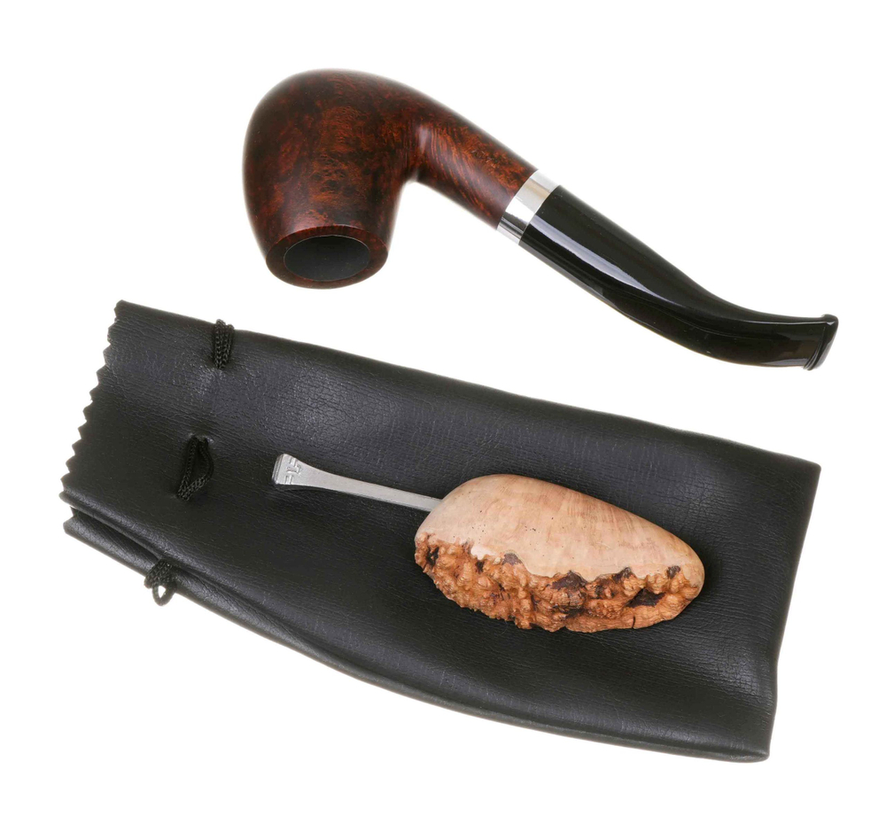 Тампер трубочный Passatore, хром и бриар 492-081