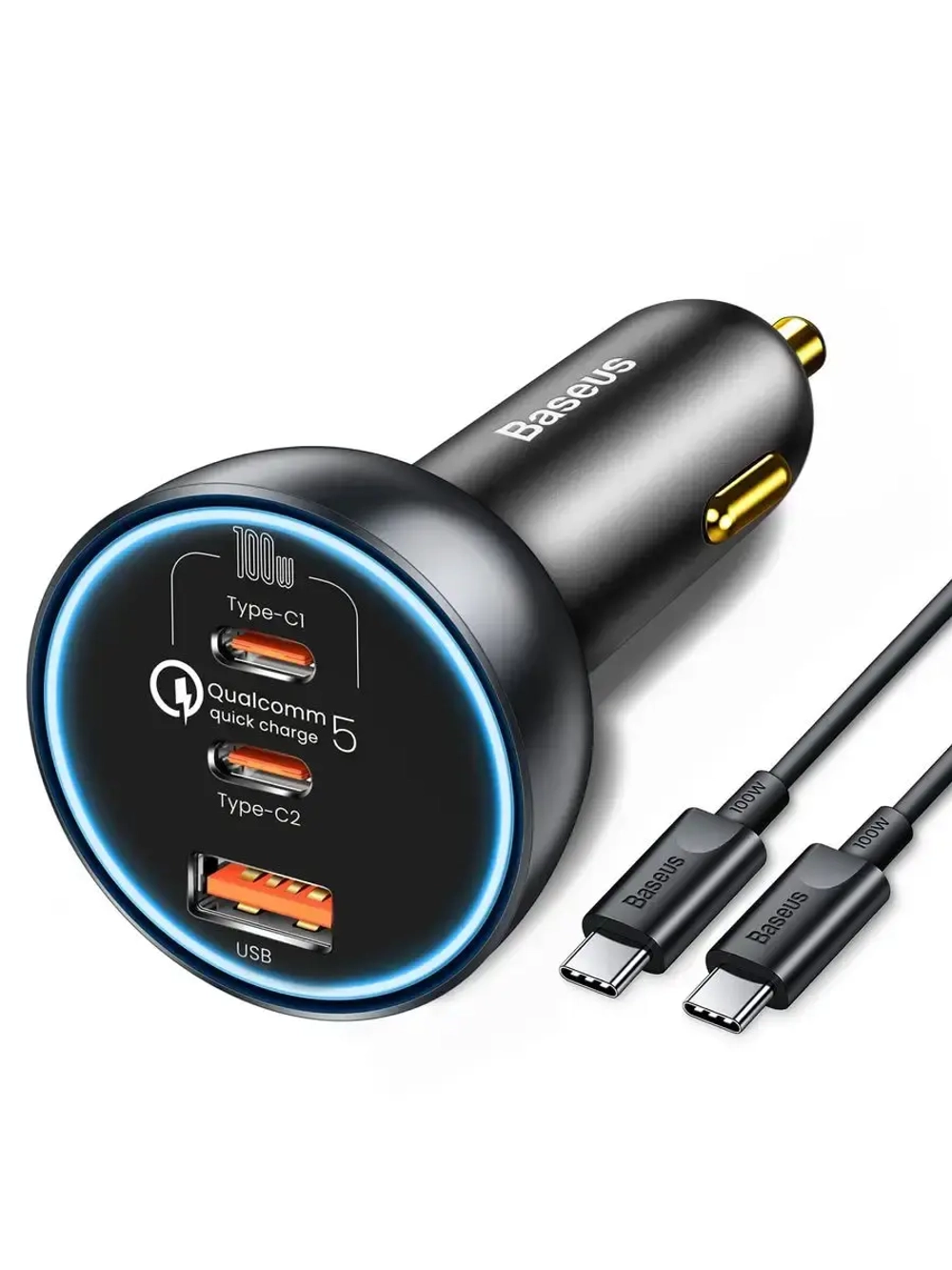 Мощная автомобильная зарядка Базеус 160w