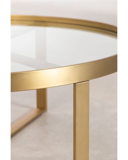 Золотой кофейный стол “Ульм”