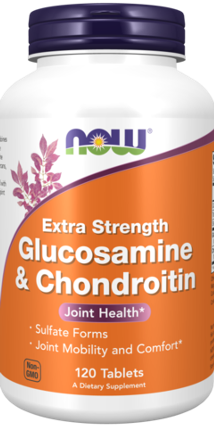 NOW Foods, Глюкозамин & хондроитин, Extra Strength Glucosamine & Chondroitin, 120 таблеток