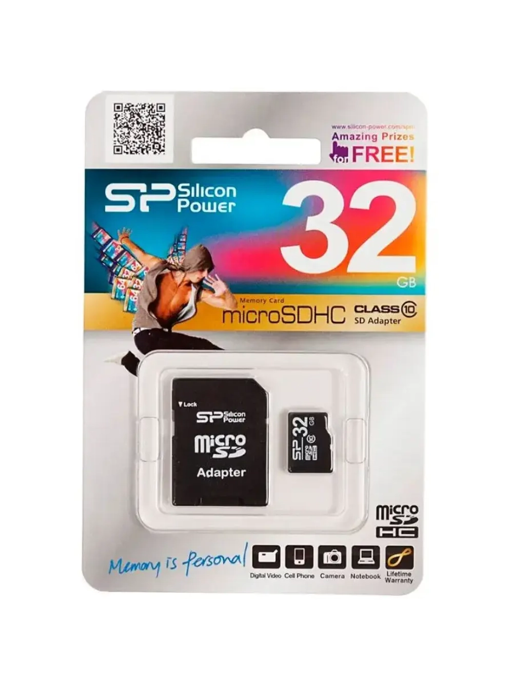 Карта памяти SP032GBSTH010V10SP microSDHC 32 ГБ