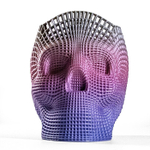 Подставка для карандашей, конфетница, 3D печать, череп-сетка, цветная