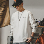 Футболка мужская с длинными рукавами осенняя модная, хлопковая в горном стиле