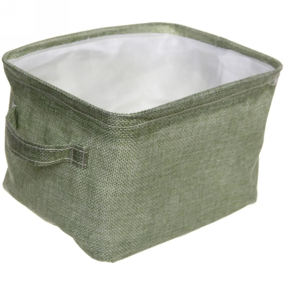 Коробка для хранения вещей с ручками «ВЕСТА», цвет зеленая пастель, 20*16*12см