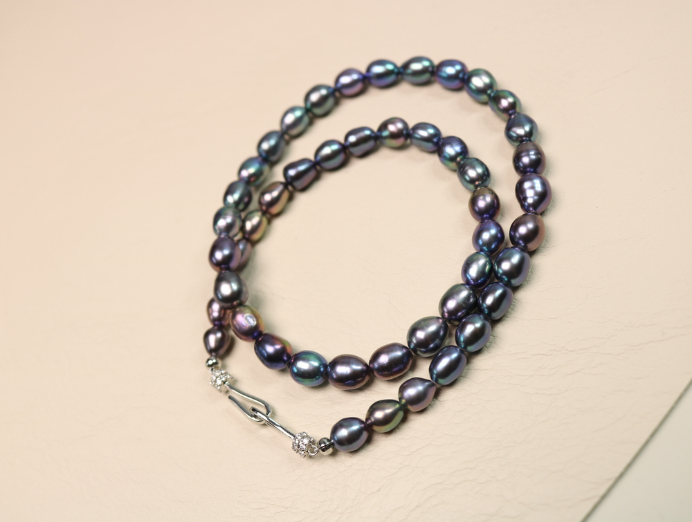 Чокер из черного жемчуга "Морская полночь"