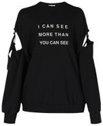 UNDERCOVER СВИТШОТ ЧЕРНЫЙ I CAN SEE