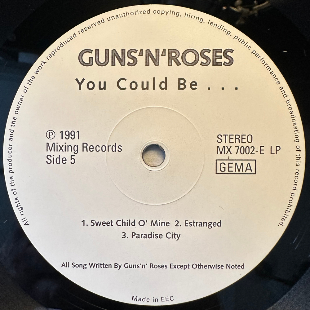 Guns N' Roses- You Could Be 3LP ( Европа 1991г.)