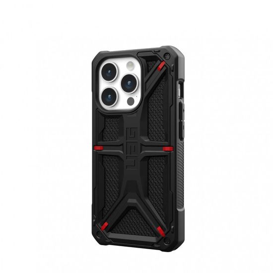Чехол Uag Monarch для iPhone 15 Pro MAX 6.7", цвет черный (Kevlar-Black)