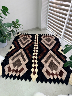 Покрывало меховое ковер из шкуры овчины