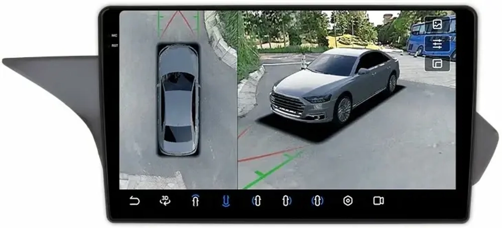 Магнитола Mercedes-Benz E-класс W212 седан 2009-2012 NTG 4.0 - FarCar BX10-360-9635N40 монитор 10.36" 2K QLED на Android 13, 6Гб+128Гб, CarPlay, 4G SIM-слот, 4 камеры в комплекте