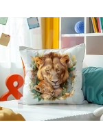 Термонаклейка на одежду, термопринт "Львы"