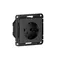 Розетка AtlasDesign Smart 16А L+N с заземл. защ. шторки Zigbee механизм карбон SE ATN001045Z